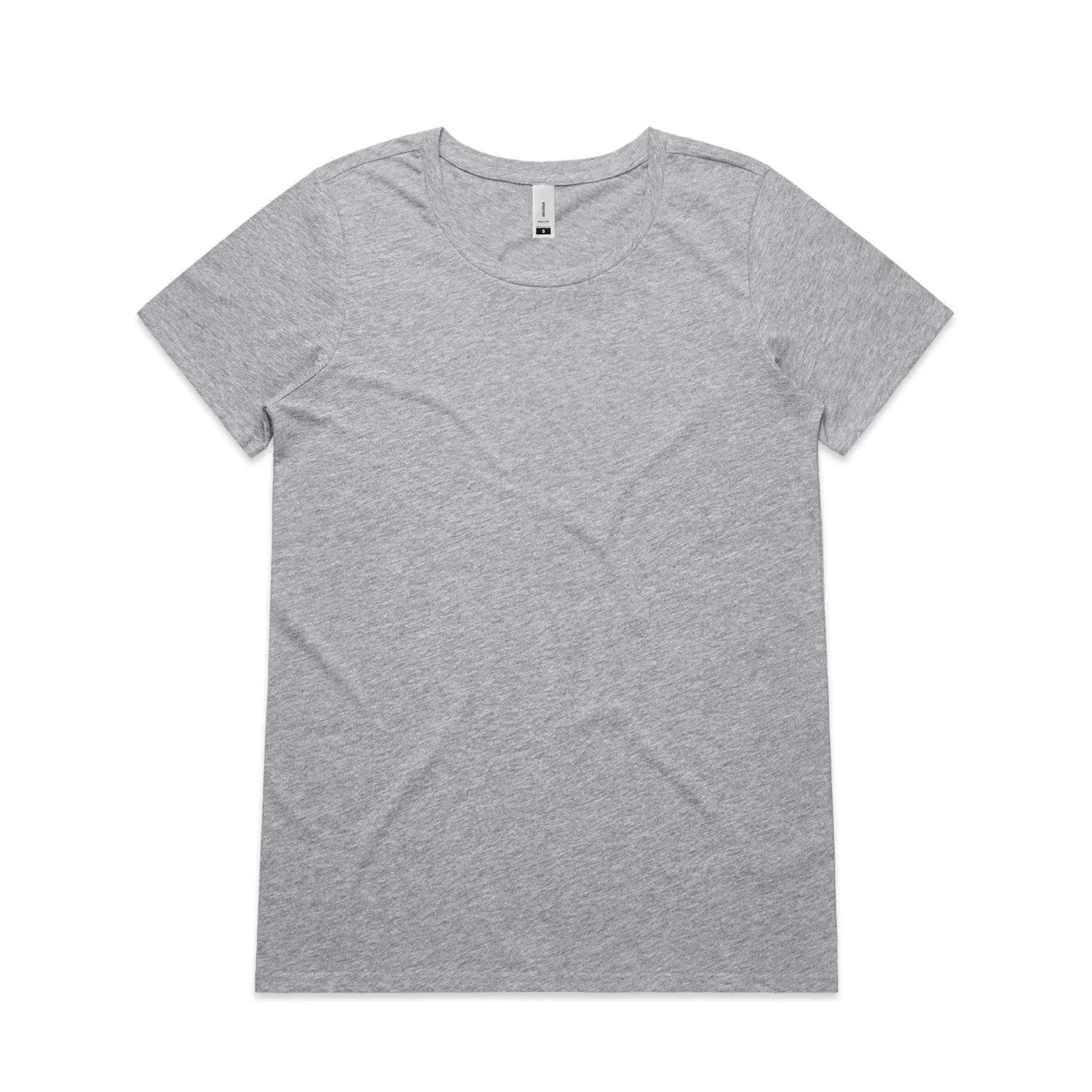 As Colour Women's shallow scoop tee 4011 Casual Wear As Colour GREY MARLE XSM